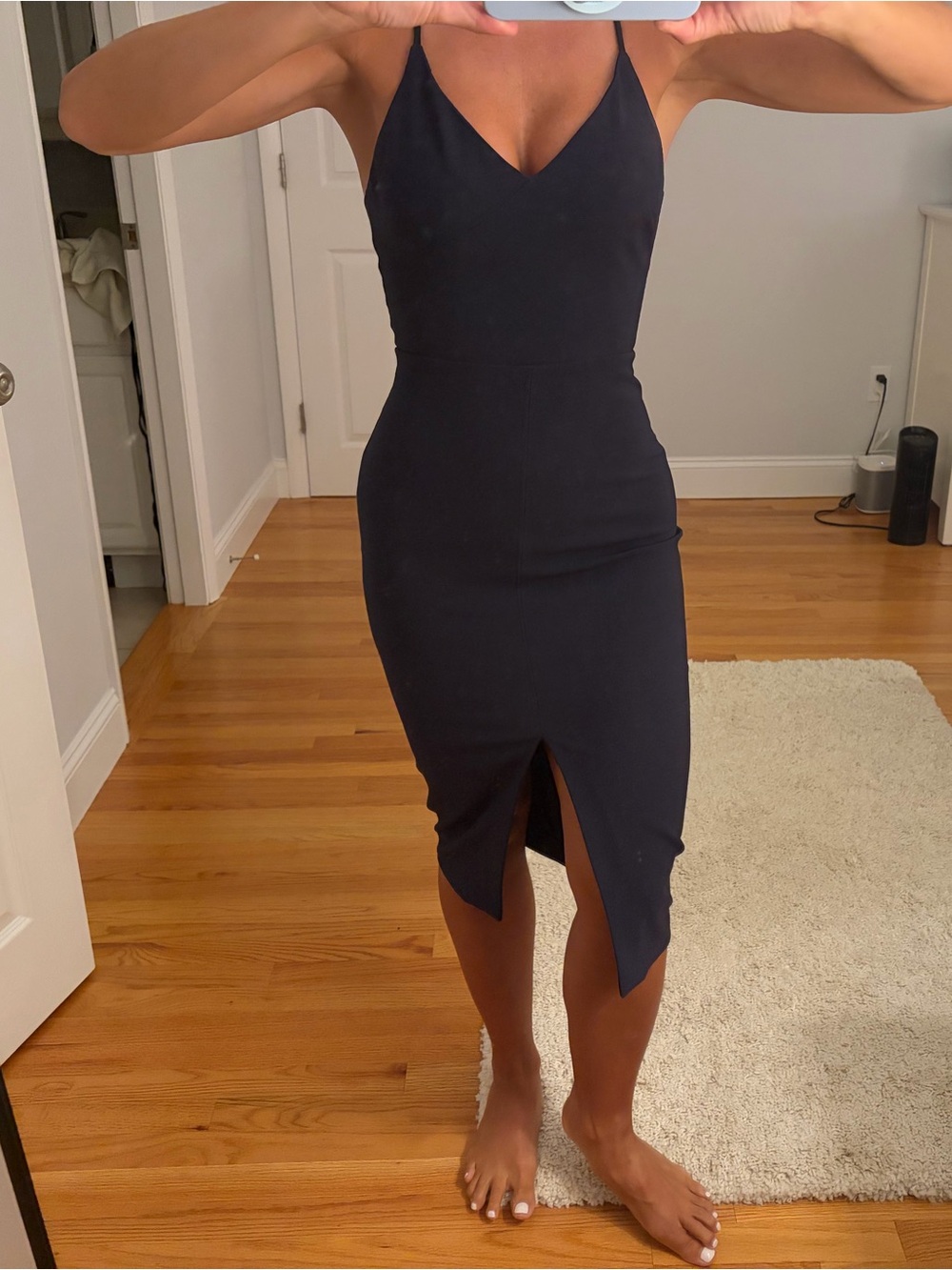 Like New! Likely Navy Midi Dress